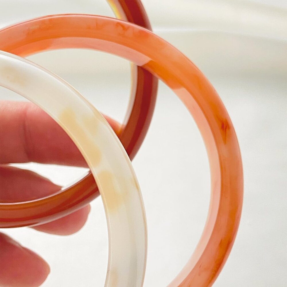 3pcs Chunky Acrylic Stackable Bracelets Bangle Se… - image 5